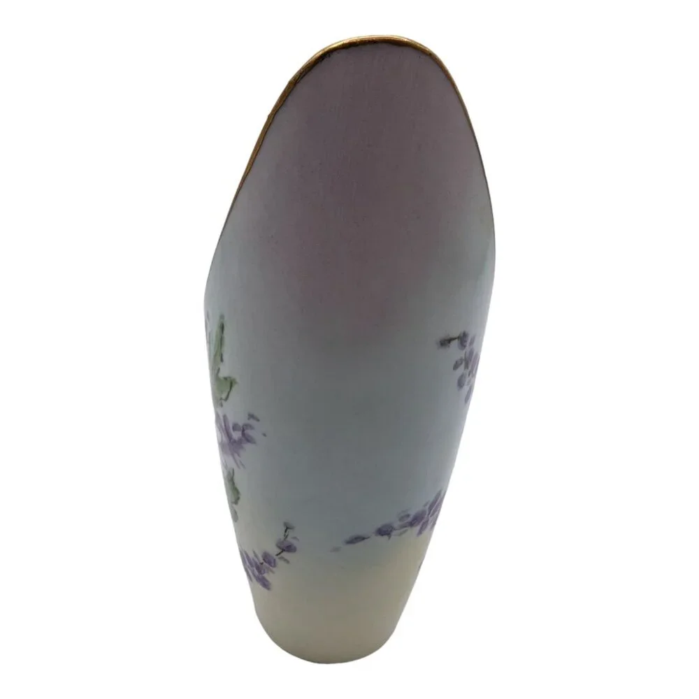 Vintage Hand Painted Porcelain Vase Daisies 5